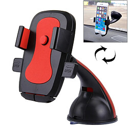 Yonis Support auto ventouse universel Support Voiture Pour Téléphone Iphone Galaxy Huawei Samsung Ventouse Rouge YONIS