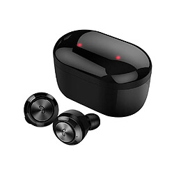 Justgreenbox Écouteurs TWS BT 5.0 Mini écouteurs intra-auriculaires stéréo sans fil, Noir