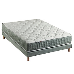 Idliterie Ensemble + matelas Ressort 7 zones Face Hiver/Eté différente HYGGE Fabriqué en France Ensemble + matelas Ressort 7 zones Face Hiver/Eté différente HYGGE Fabriqué en France Dimensions - 140 x 190 cm