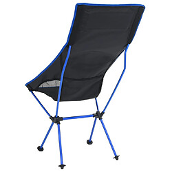 Acheter vidaXL Chaise de camping pliable PVC et aluminium Noir