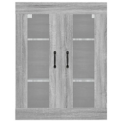 Avis Maison Chic Armoire murale suspendue,Meuble de Rangement pour salon,cuisine Sonoma gris 69,5x34x90 cm -MN60115