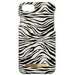 Coque iPhone SE2020, 8, Ideal of Sweden Coque iPhone SE 2022, 2020 et 8, 7, 6S, 6 Zafari Zebra Ideal of Sweden blanc