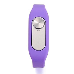 Wewoo Bracelet connecté Violet Wearable Wristband 8 Go Digital Voice Recorder montre-bracelet, un bouton longue durée d'enregistrement pas cher