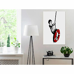 Paris Prix Tableau Imprimé Banksy - Boy on Rope 40 x 60 cm