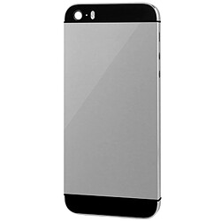 Wewoo Pour iPhone 5S gris Full Housing Alloy couvercle de remplacement arrière avec bouton muet + d'alimentation + de volume + plateau de carte SIM nano