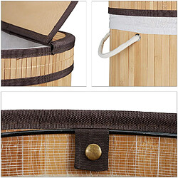 Helloshop26 Panier corbeille à linge rond couvercle 63 cm bambou nature 13_0000819_5