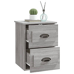 Acheter vidaXL Table de chevet murale sonoma gris 41,5x36x53 cm