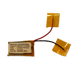 vhbw Li-Polymer Batterie 90mAh (3.7V) pour casque audio Samsung WE-P200, WE-P210, WE-P301 comme 481220, B481220, HS-2. 