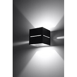 Acheter Luminaire Center Applique murale Lobo Aluminium Noir 1 ampoule 10cm