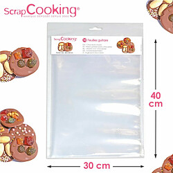 Scrapcooking 10 Feuilles Guitare pour pâtisserie