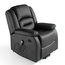 Eco-De 8198 N Fauteuil De Massage Relaxant Noir