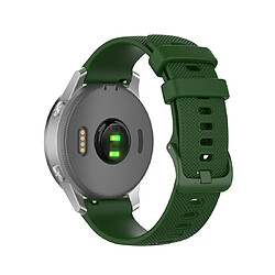 Wewoo Bracelet pour montre connectée de remplacement Smartwatch en silicone Garmintaille 18 mm universel vert armée 