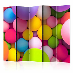 Paris Prix Paravent 5 Volets Colourful Balls 172x225cm 