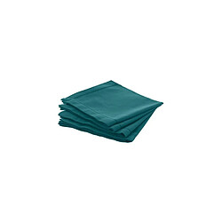 Ac-Deco Lot de 4 serviette de table Chambray - L 40 cm x l 40 cm - Bleu