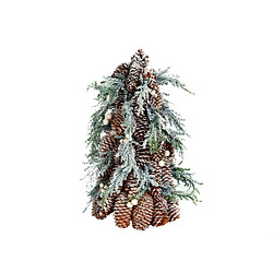 Sapin de Noël Romimex Vert Gris Polyéthylène Pomme de pin Sapin 17 x 37 x 17 cm 