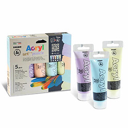 Primo 5 tubes de peinture acrylique pastel