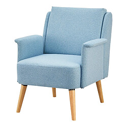 Helloshop26 Fauteuil de salon 83 x 73 x 75 cm bleu clair naturel 03_0007122