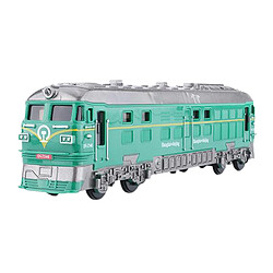 1/87 Jouet De Locomotive De Train Moulé Sous Pression Avec Action De Retrait Pour Enfants Cadeaux Vert