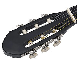 Avis vidaXL Guitare découpée classique occidentale égaliseur 6 cordes Noir