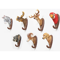 Avis Tête d'animal créatif fixé au mur crochets crochet de mur crochet Home Decor wapiti