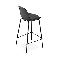 Acheter Mes Lot de 2 tabourets de bar H65 cm noir - ADRYA