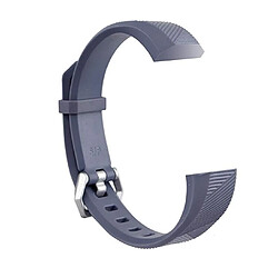 Wewoo Bracelet pour montre connectée Dragonne en Sergé de Silicone Enfants FITBIT ACE Gris 