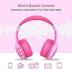 Avis Universal Casque bluetooth pour les enfants (rose)