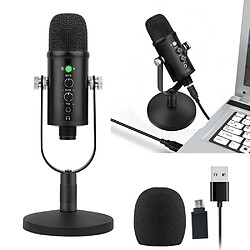 Universal Microphone à condensateur USB professionnel Enregistrement Microphone vertical PC pour ordinateurs Portables Podcast Vidéo BM86 | Microphone