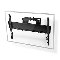 NEDIS Support TV Montage TV mural mouvement intégral 37-80 " Poids 35 kg Inclinable Rotatif 6 Point(s) de Pivot Acier Noir