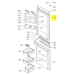 Brandt PORTE PARTIE REFRIGERATEUR