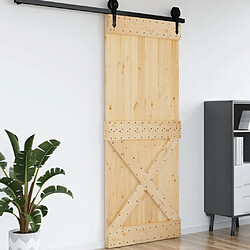 Avis vidaXL Porte NARVIK 95x210 cm bois massif de pin