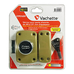 Verrou de securite Vachette Cyclop à bouton pour porte 29 a 37 mm