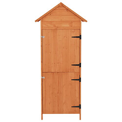 vidaXL Armoire de rangement de jardin Marron 42,5x64x190 cm