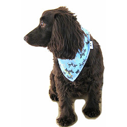 Spoilt Rotten Pets Motif Dog Ecossais Bleu Ciel Bandana. Taille Moyenne/Grande Fits 43,2 - 55,9 cm Cou. n'importe Quel nom ou nom de Nick brodée Gratuit