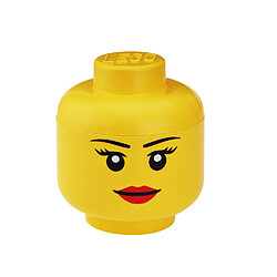 LEGO 40321725 Tête de Rangement Empilable Fille, Jaune, L