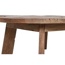 Pegane Table basse, table de salon ronde en bois recyclé coloris marron - diamètre 90 x Hauteur 35 cm pas cher