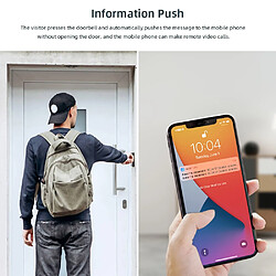 Avis Universal Sonnette vidéo Tuya, interphone intelligent WiFi, sonnette de surveillance haute définition.(Le noir)