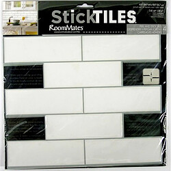 Avis Thedecofactory STICK TILE - Sticker - Carrelage mural faïence adhésive motif métro blanc - 4 plaques 26x26cm