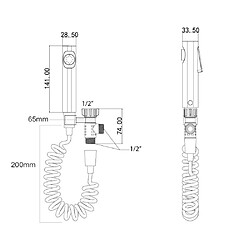 Avis Justgreenbox Bidet haut de gamme pour pulvérisateur de couches en tissu à main - T6112211964416