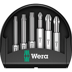 Wera Assortiment d'embouts Mini-Check, 6 pièces, PH/PZ/TORX®