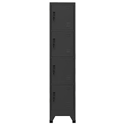 vidaXL Armoire à casiers Anthracite 38x45x180 cm Acier