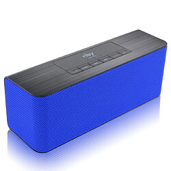 Wewoo Enceinte Bluetooth Haut-parleur sans fil portable haute définition avec double carte micro TF et lecteur MP3 (bleu) 