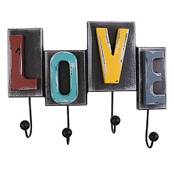 Crochets muraux en bois décor 1 Set Crochet Mural ( LOVE ) pour Magasin, Bureau, Salle de Bains, Porte, Mur DIY