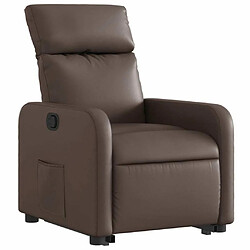 Avis Maison Chic Fauteuil Relax pour salon, Fauteuil inclinable marron similicuir -GKD57092