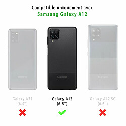 Evetane Coque Samsung Galaxy A12 360 intégrale avant arrière transparente