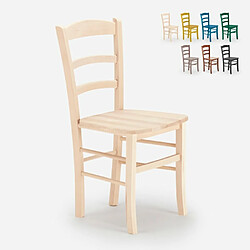 Ahd Amazing Home Design Chaises en bois rustique pour bar de salle à manger et brasserie Paesana Wood, Couleur: Beige