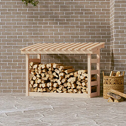 vidaXL Support pour bois de chauffage 108x64,5x78 cm Bois de pin