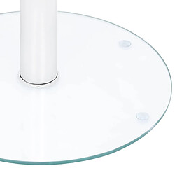 Avis vidaXL Table basse Transparent 40 cm Verre trempé