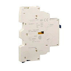 bloc contact auxiliaire tesys - pour gv2 / gv3 - 1o/f - 2.5a - latéral - schneider electric gvam11