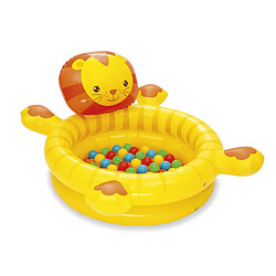 Piscine à Boules de Couleurs pour Enfants Bestway Lion 111x98x61,5 cm 